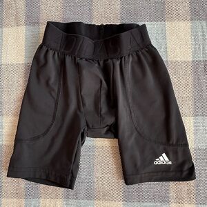 Boys Adidas Black Athletic Shorts XS